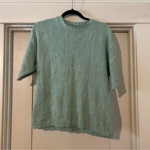 Vintage Mint Green Sweater Top